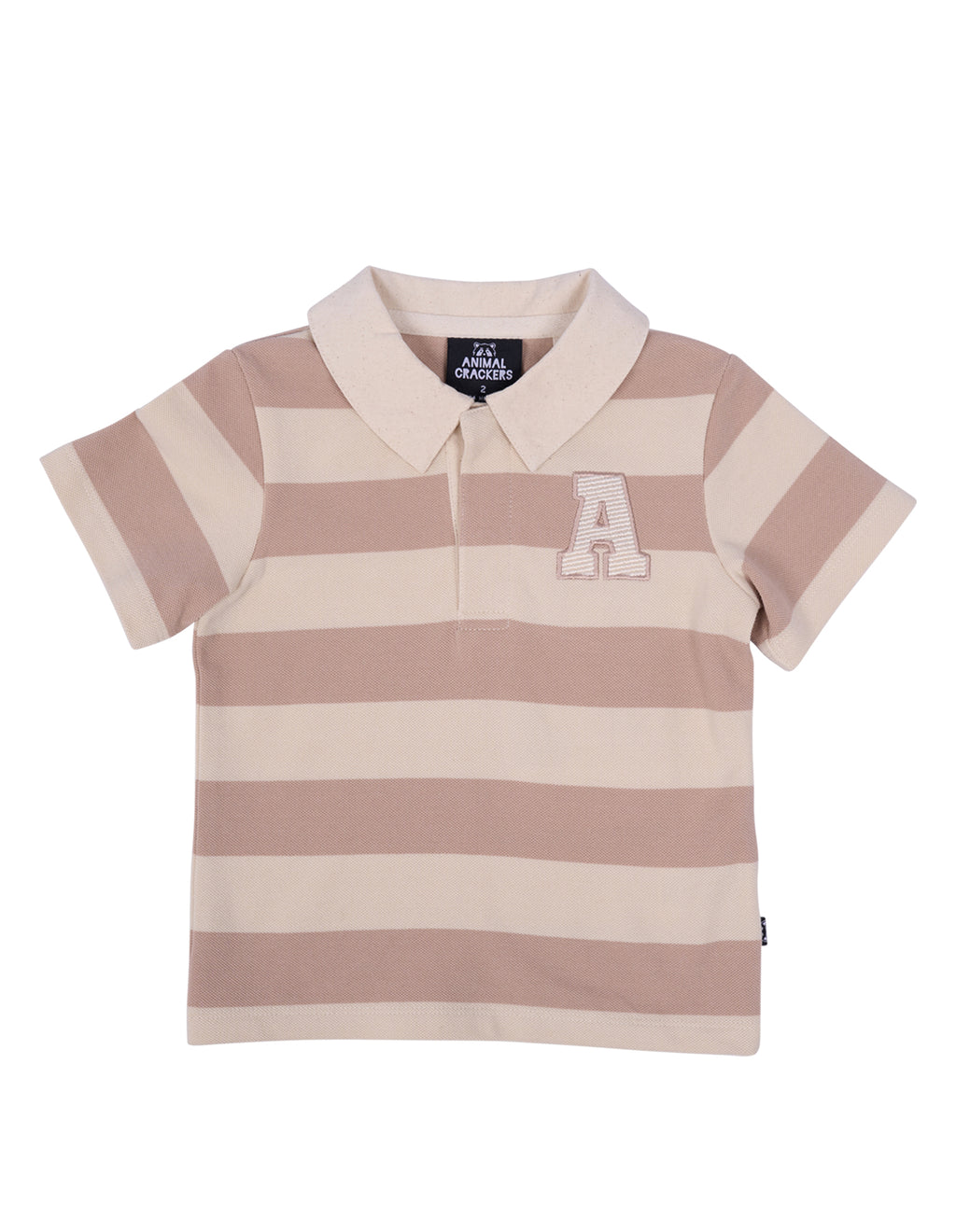 Animal Crackers Uni Polo in STRIPE
