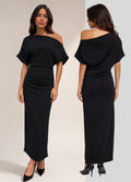 Surii - Julietta Off Shoulder Midi Dress