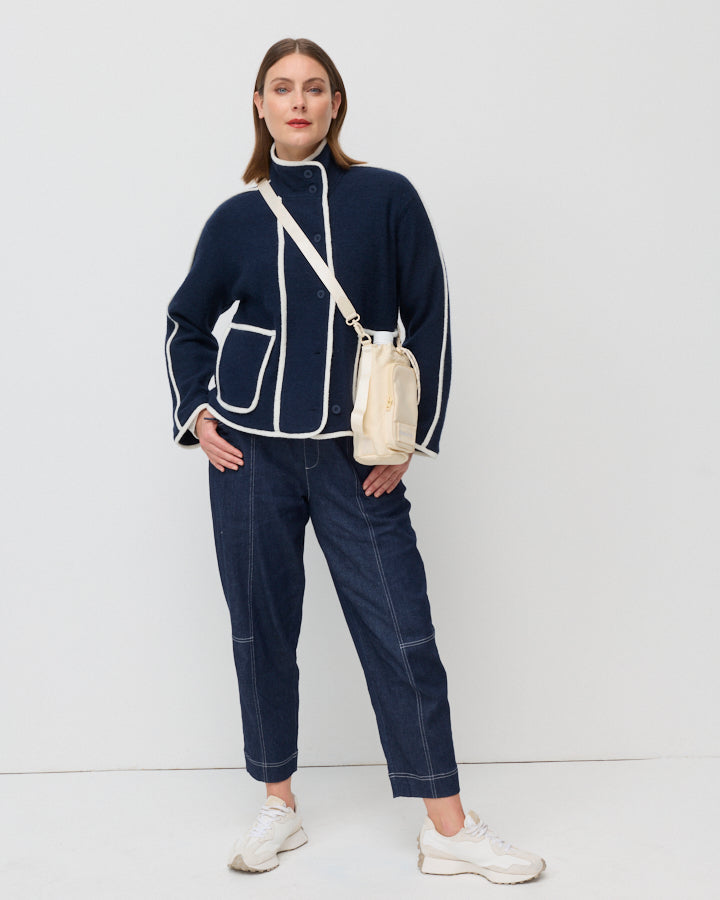 Yarra Trail Urban Denim Jogger in DARK DENIM 2