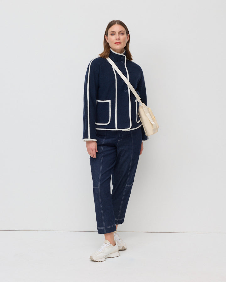 Yarra Trail Urban Denim Jogger in DARK DENIM 2