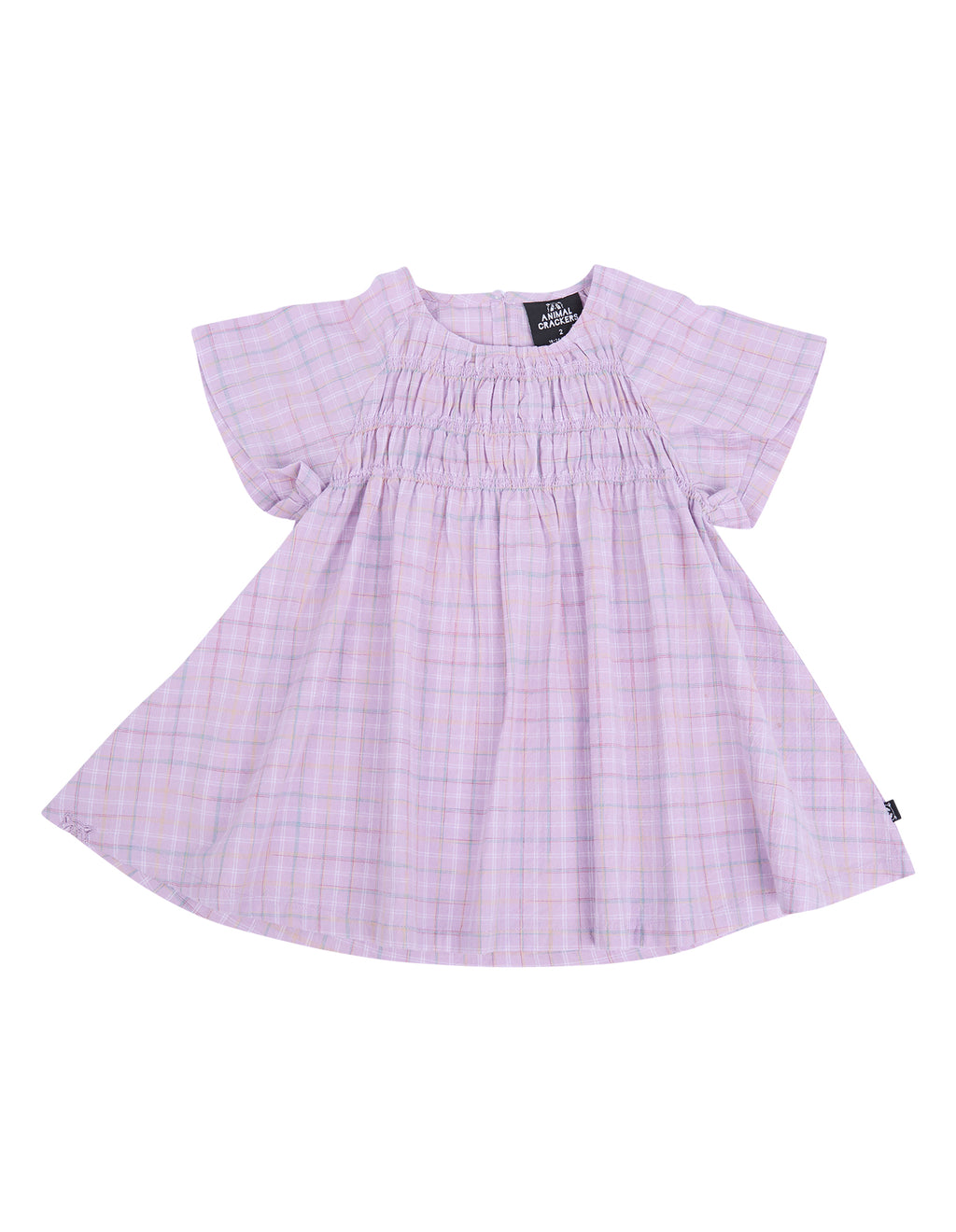 Animal Crackers Weave Dress in CHECK