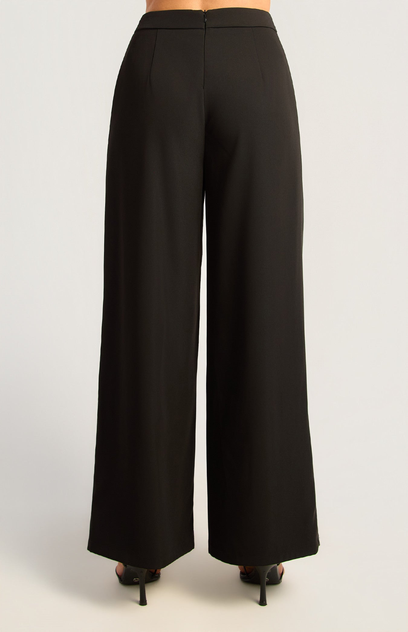 Style State - Front Pleated Gold Buckle Pants