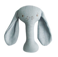 Alimrose – Bobby Bunny Stick Rattle Grey Linen