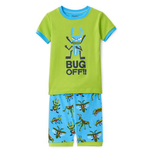 HATLEY – Snug Bugs Organic Cotton Short Applique Pajama Set