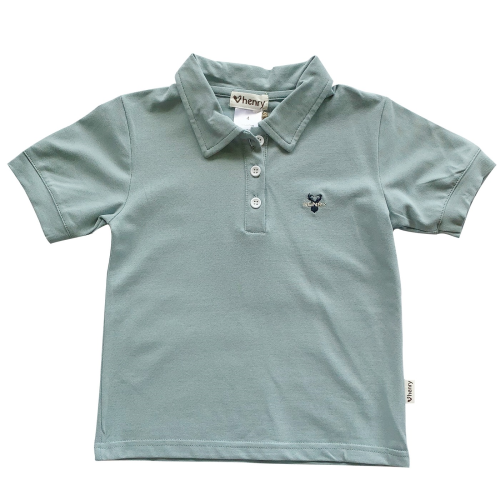 Love Henry – Boys polo Shirt – Light Turquoise