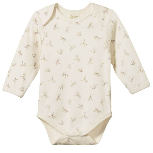 Nature Baby – Cotton Long Sleeve Bodysuit – Dragonfly Print