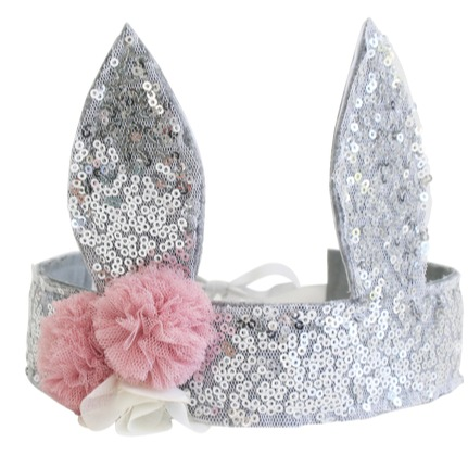 Alimrose – Sequin Bunny Crown – Gold