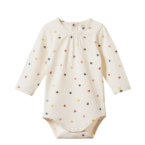 Nature Baby – Florence Bodysuit – Heart Print