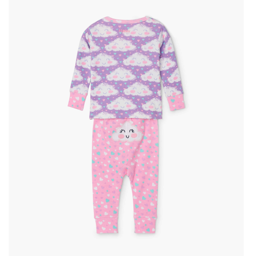 Hatley – Cheerful Clouds Organic Cotton Baby Pajama Set