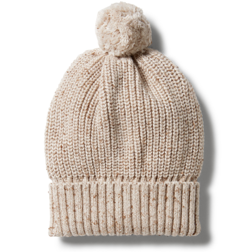 Wilson&Frenchy – Knitted Hat – Oatmeal Fleck
