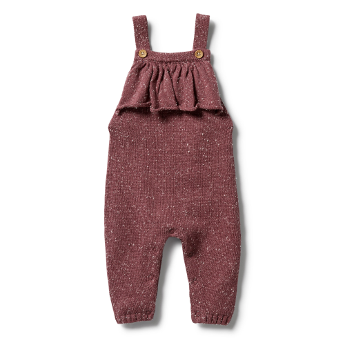 Wilson&Frenchy – Knitted Ruffle Overall – Wild Ginger Fleck