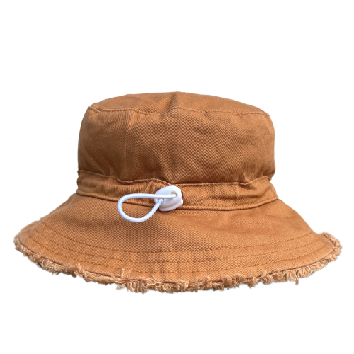 ACORN – Chestnut Frayed bucket Hat