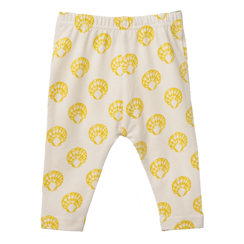 Nature Baby – Baby Leggings – Scallop Shell Yellow