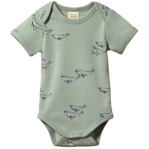 Nature Baby – Short Sleeve Bodysuit – Humpback Whale