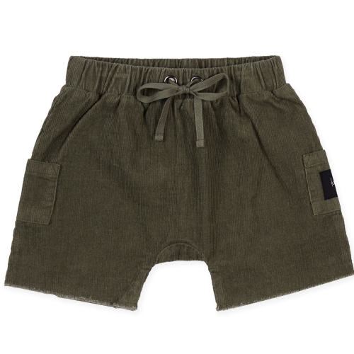 KAPOW – Sage Corduroy Pocket Shorts