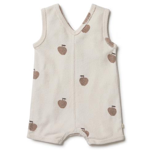 Wilson&Frenchy – Organic Terry Playsuit – Apple Papple