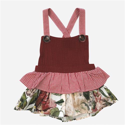Love Henry – Baby Girls Frilly Playsuit – December Dreaming
