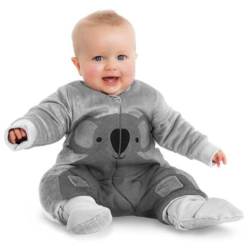 Baby Studio – warmies with arms and legs cotton/fleece 3.0 tog – koala bear