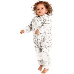 Baby Studio – Warmies with arms and legs cotton 3.0 tog – oatmeal/rumble jungle