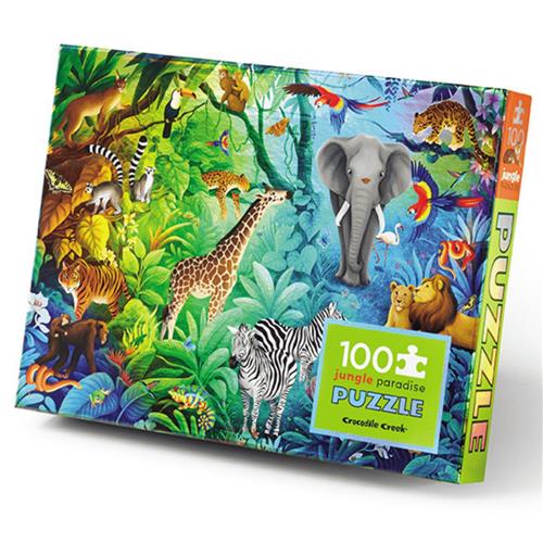 Crocodile Creek – Holographic Puzzle 100pc – Jungle Paradise
