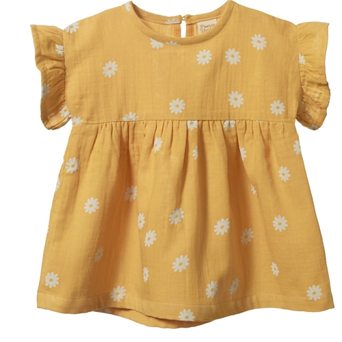 Nature Baby – Clara Dress – Chamomile Sunshine Print