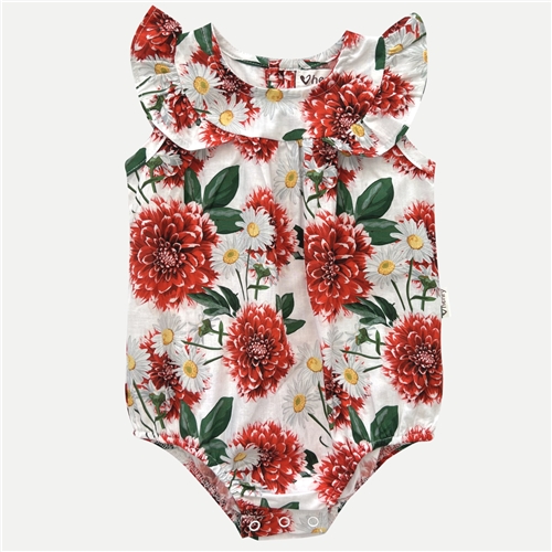 Love Henry – Baby Girls Neve Playsuit – Amore Floral (Little Amore)